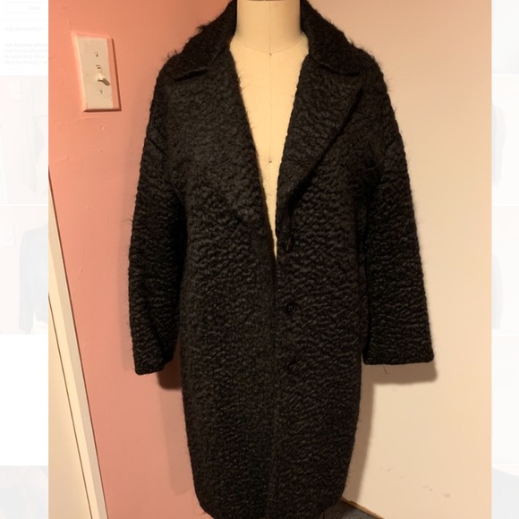 Zara Jackets & Coats | Zara Woman Studio Black Boucl Coat | Poshmark
